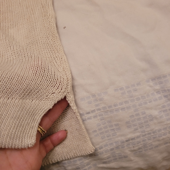 Willow and Thread linen blend sweater, size L - Picture 4 of 8